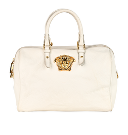 Palazzo Duffle Bag, Leather, White, MII, 2*